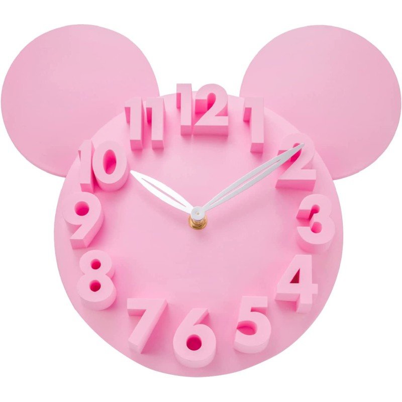 Seinäkello Lasten Hiiri Pink