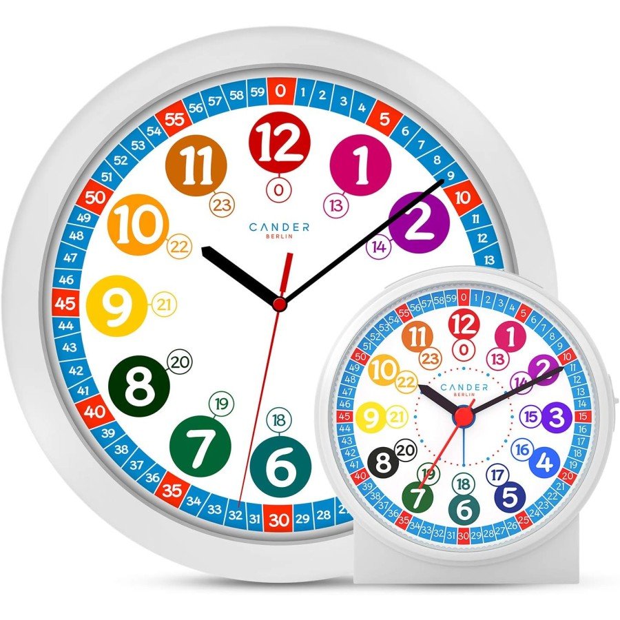 Lasten seinäkello ja herätyskello