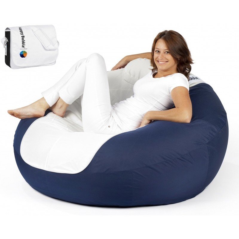 Säkkituoli Happy Bubble Navy